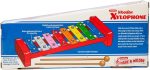 Schylling Wooden Xylophone - Colorful Kids Instrument - Includes Wooden Mallets and Embossed Metal Keys - Ages 3 and Up
