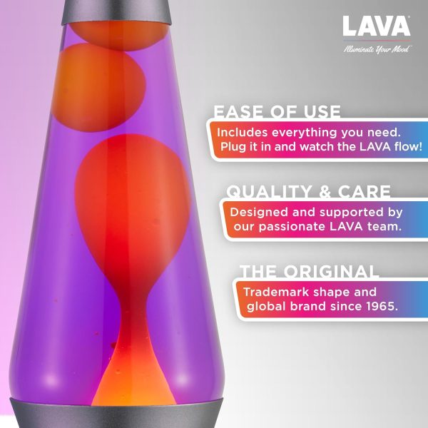 Lava? Lamp - 14.5 Purple Sunset - The Original Motion Light - Yellow Wax and Purple Liquid - Item #2635 (Amazon Exclusive)