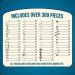 Schylling Steel Works Mechanical Multi-Model - Steel Building Set - Includes 300 Pieces. Tools. and Instructions to Make 10 Different Models - Ages 8 and Up